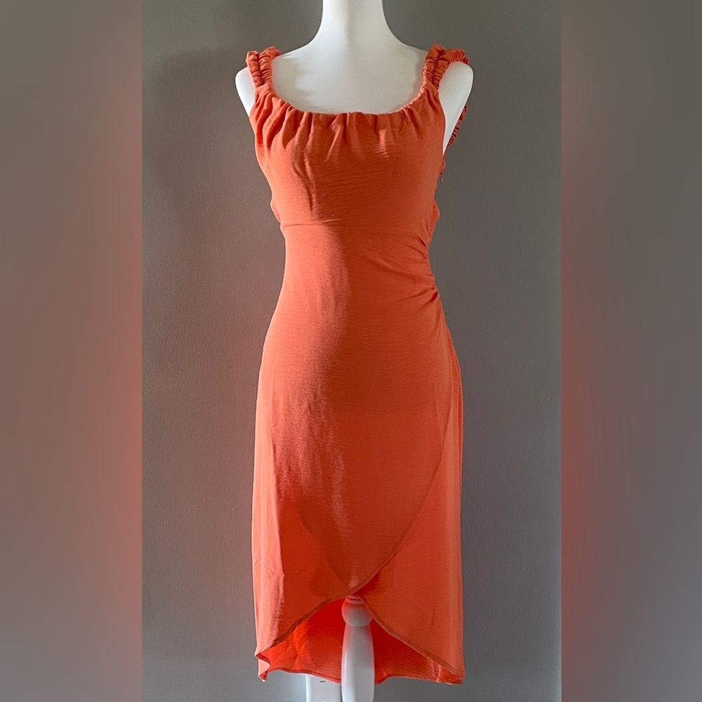 Summer Dress Open Back, color grapefruit, from a boutique NWT